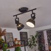 Tita Lámpara de Techo Negro, 2 luces