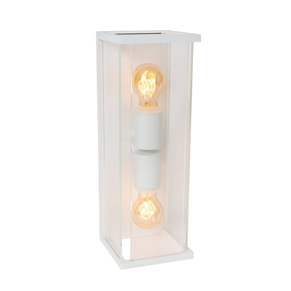 Lámparas Lucide CLAIRE Aplique de exterior Blanca, 2 luces main product photo