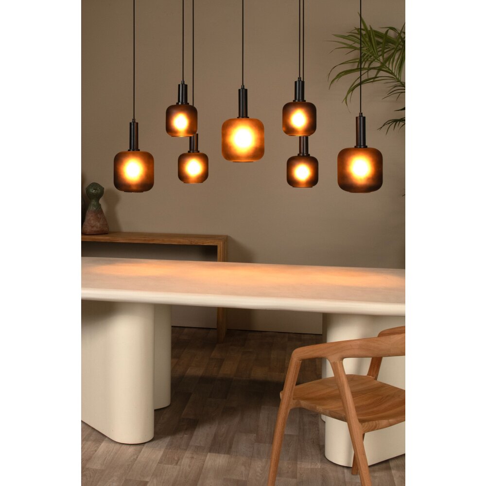 Lámparas Lucide ELOISE Lámparas colgantes Negro, 7 luces main product photo