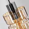 Hasvik Lámparas suspendidas, Lámparas colgantes Cromo, Negro, 3 luces