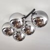 Gastor Plafones, Luminarias esféricas Cromo, Ahumado, 5 luces