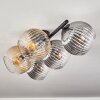 Gastor Plafones, Luminarias esféricas Colores ámbar, Transparente, Ahumado, 5 luces