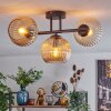 Koyoto Plafones, Luminarias esféricas Colores ámbar, 3 luces