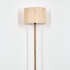 Bongal Lámpara de pie Crudo, Negro, 1 luz