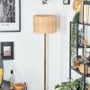 Cavaca Lámpara de pie Crudo, Negro, 1 luz