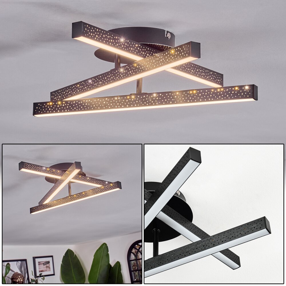 Arlan Plafones LED Negro, 1 luz main product photo