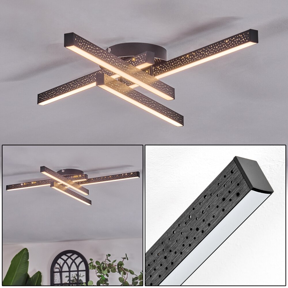 Arlan Plafones LED Negro, 1 luz main product photo