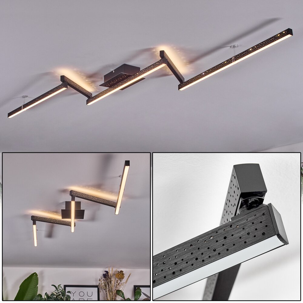 Nilar Plafones LED Negro, 1 luz main product photo
