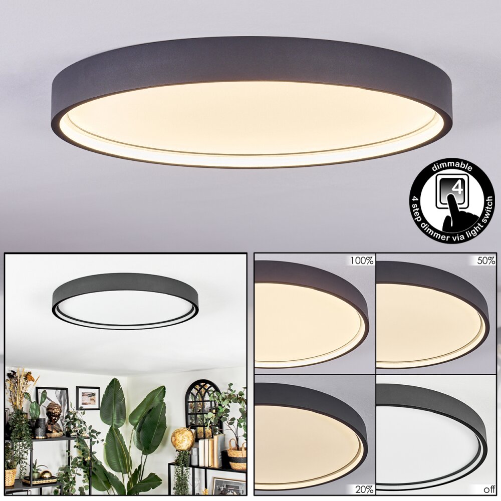Filor Plafones LED Negro, 1 luz main product photo