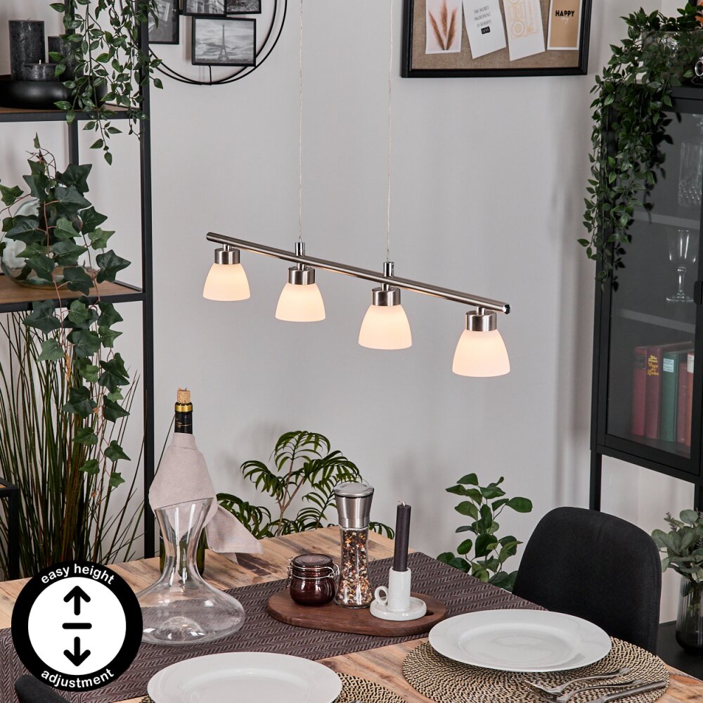 Ordan Lámparas suspendidas, Lámparas colgantes LED Níquel-mate, 4 luces main product photo