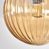 Chehalis Plafones, Luminarias esféricas 76 cm Colores ámbar, Ahumado, 12 luces