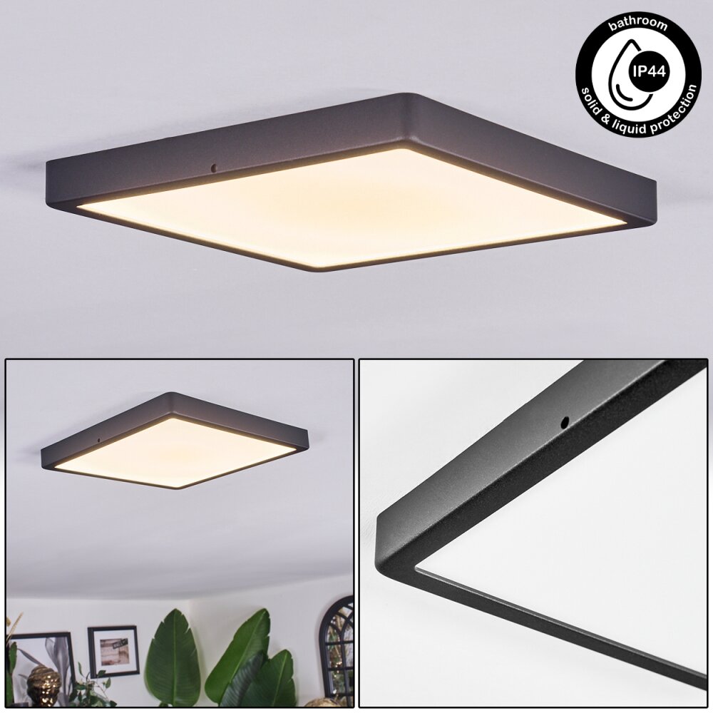 Finsrud Plafones, Panel LED Negro, 1 luz main product photo