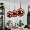 Gastor Lámparas suspendidas, Luminarias esféricas, Lámparas colgantes Color cobre, 3 luces