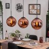 Gastor Lámparas suspendidas, Luminarias esféricas, Lámparas colgantes Color cobre, 3 luces