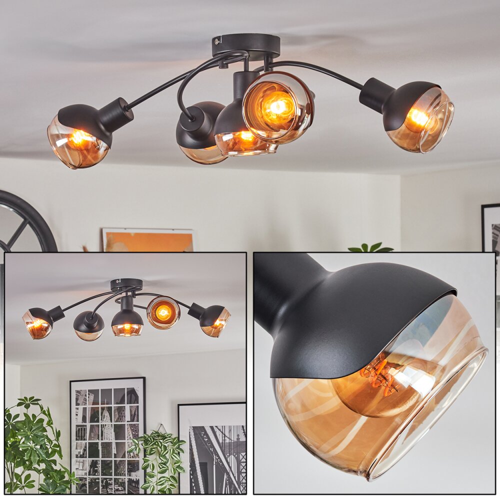 Qaran Plafones Negro, 5 luces main product photo