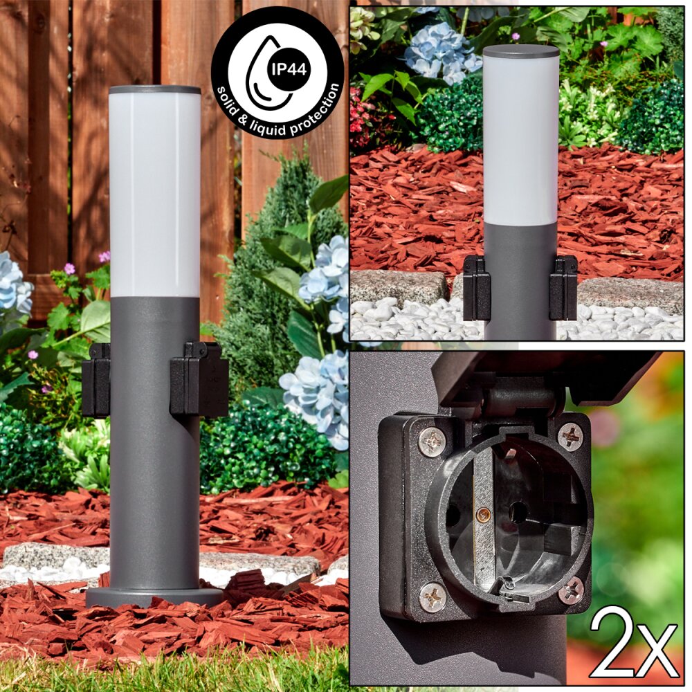 Caserta Enchufes de exterior, Balizas de exterior, Iluminación de caminos Antracita, 1 luz main product photo