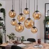 Gastor Lámparas suspendidas, Luminarias esféricas, Lámparas colgantes Colores ámbar, 8 luces