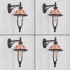 Gascon Aplique de exterior, Apliques Cobre, Negro, 1 luz