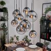 Gastor Lámparas suspendidas, Luminarias esféricas, Lámparas colgantes Transparente, Ahumado, 8 luces