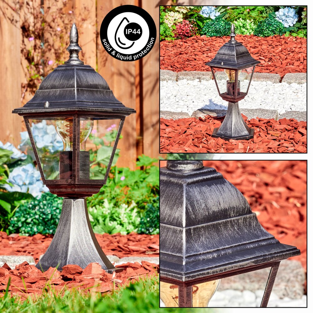 Naofe Balizas de exterior, Iluminación de caminos Negro, Plata, 1 luz main product photo
