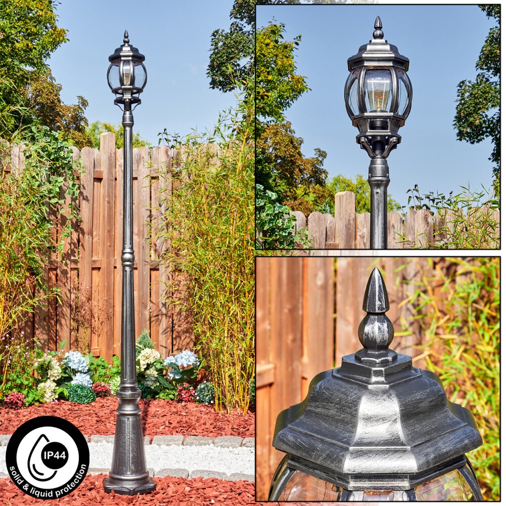 Lentua Candelabro, Iluminación de caminos Negro, Plata, 1 luz main product photo