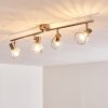 Parado Lámpara de Techo Níquel-mate, 4 luces