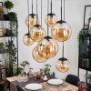 Gastor Lámparas suspendidas, Luminarias esféricas, Lámparas colgantes Colores ámbar, 8 luces