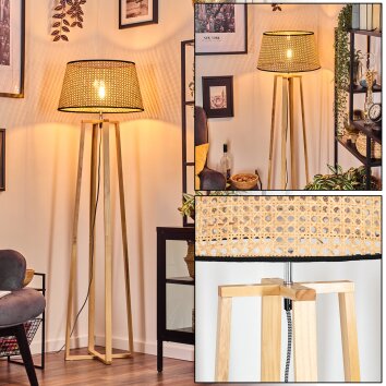 Ramila Lámpara de pie Crudo, 1 luz