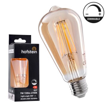 E27 LED 7 Watt blanco cálido regulable 720 Lumen