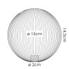 Pantalla de cristal  Chehalis Vidrio de recambio 15 cm Colores ámbar