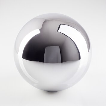 Pantalla de cristal  Gastor Vidrio de recambio 15 cm Cromo, Ahumado
