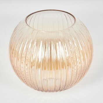 Pantalla de cristal  Koyoto Vidrio de recambio 20 cm Colores ámbar, Transparente
