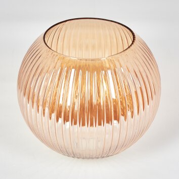 Pantalla de cristal  Koyoto Vidrio de recambio 25 cm Colores ámbar