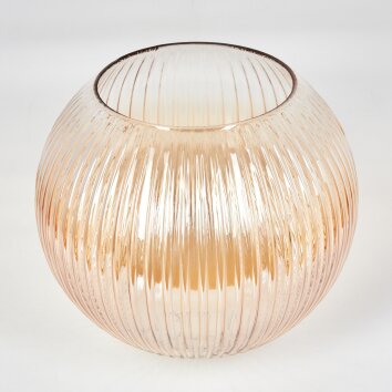 Pantalla de cristal  Koyoto Vidrio de recambio 25 cm Colores ámbar, Transparente