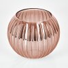 Pantalla de cristal  Koyoto Vidrio de recambio 15 cm Color cobre, Rojo