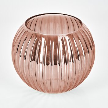 Pantalla de cristal  Koyoto Vidrio de recambio 15 cm Color cobre, Rojo