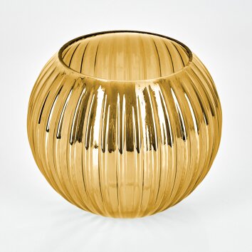 Pantalla de lámpara de cristal  Koyoto Vidrio de recambio 15 cm dorado