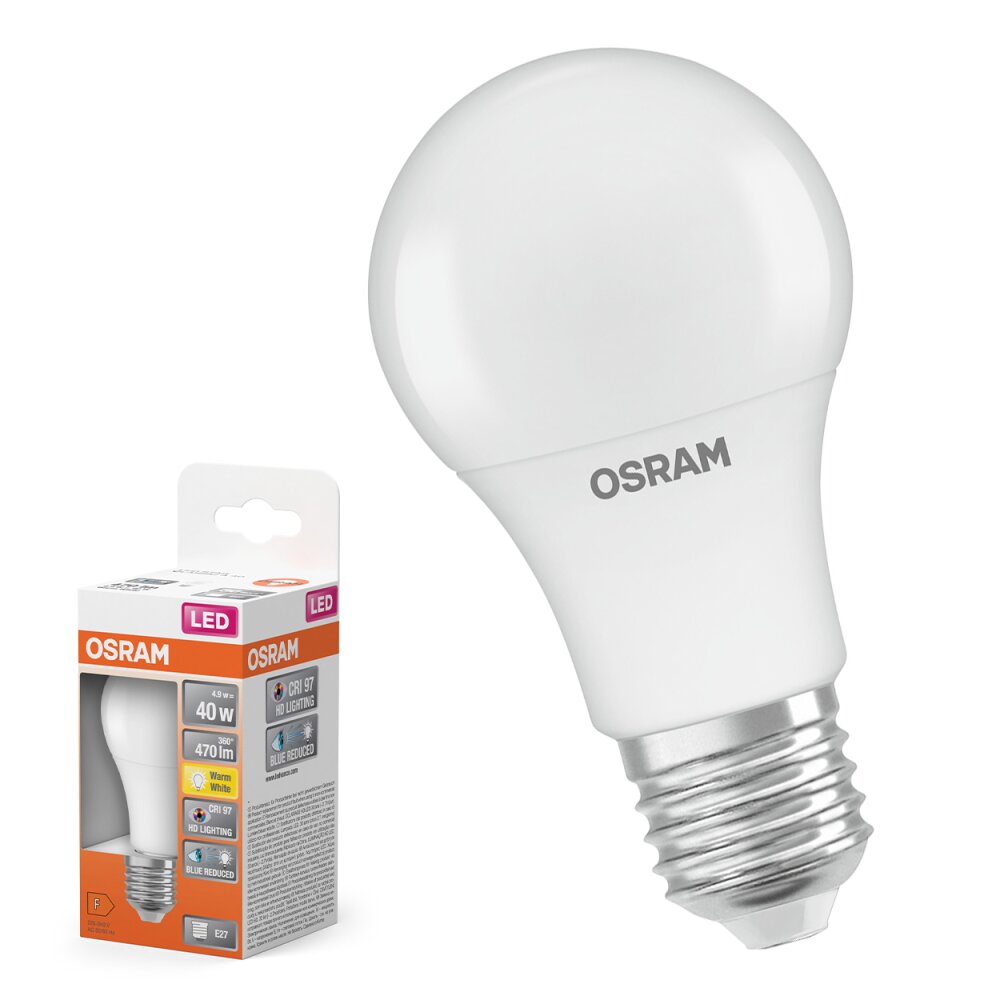 Lámparas Osram E27 LED 4.9 Watt 470 Lumen main product photo