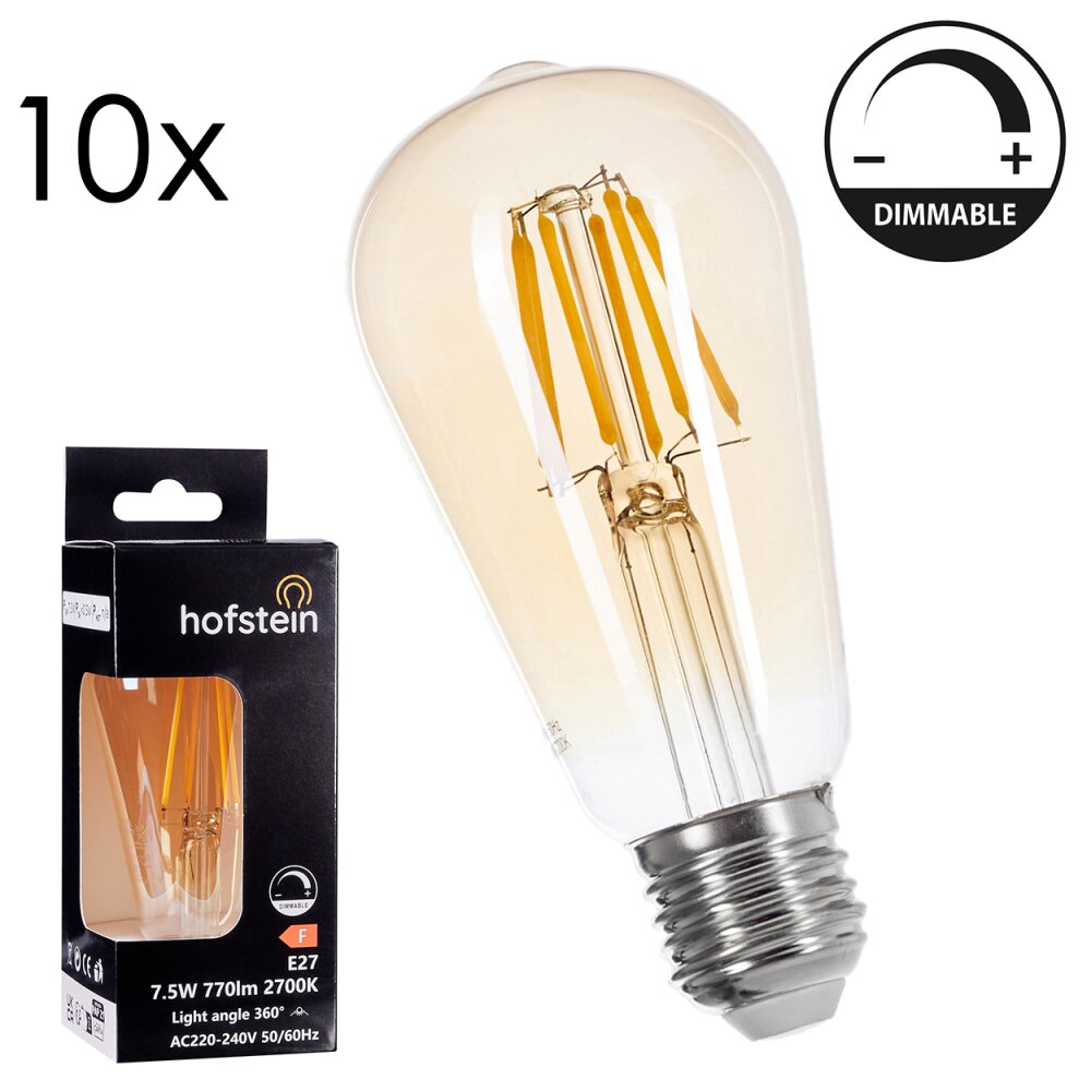 E27 LED 7.5 Watt blanco cálido regulable 770 Lumen main product photo