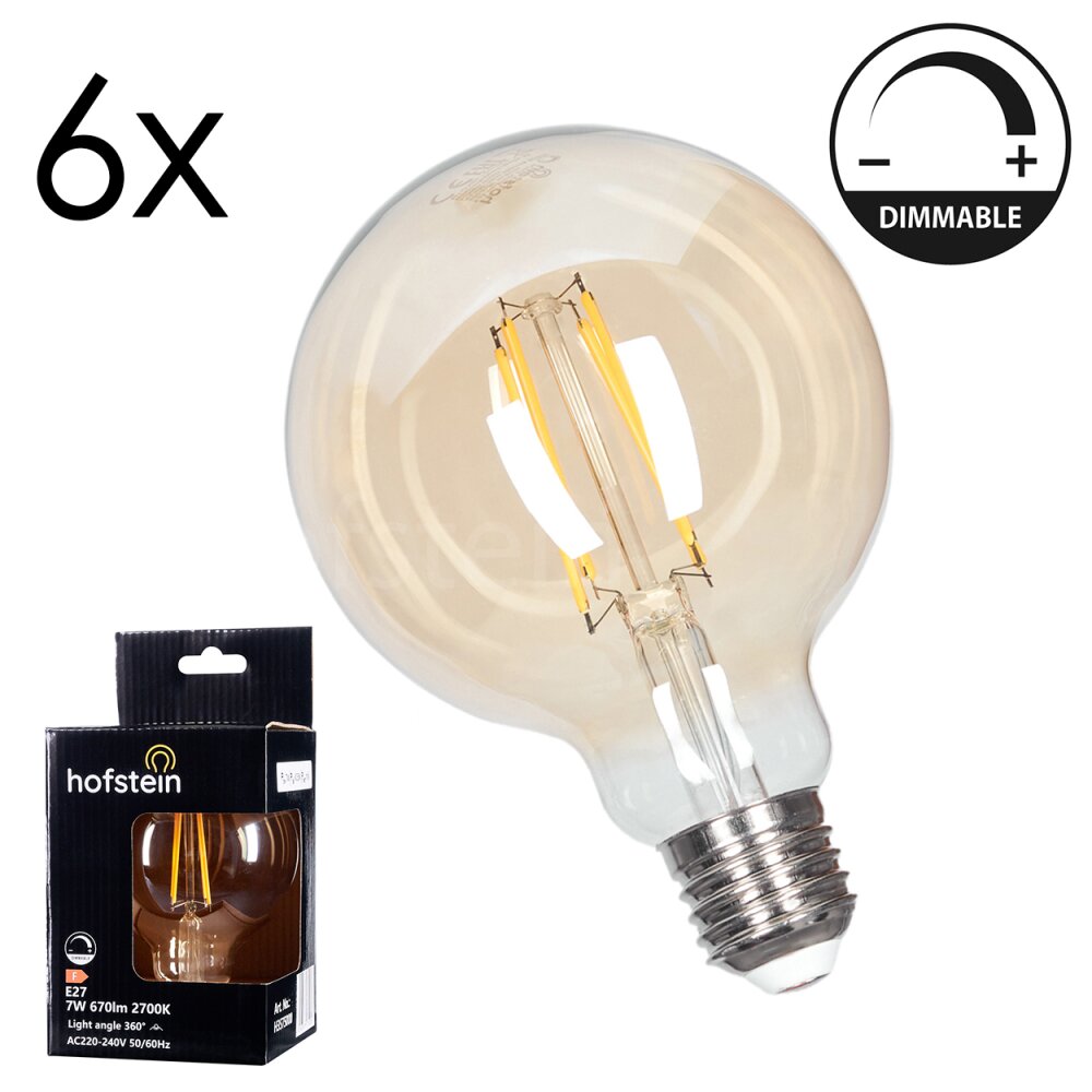 E27 LED 7 Watt blanco cálido regulable 670 Lumen main product photo