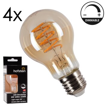 E27 LED 6 Watt blanco cálido 320 Lumen