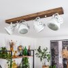 Herford Lámpara de Techo Madera oscura, 4 luces