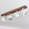 Herford Lámpara de Techo Madera oscura, 4 luces