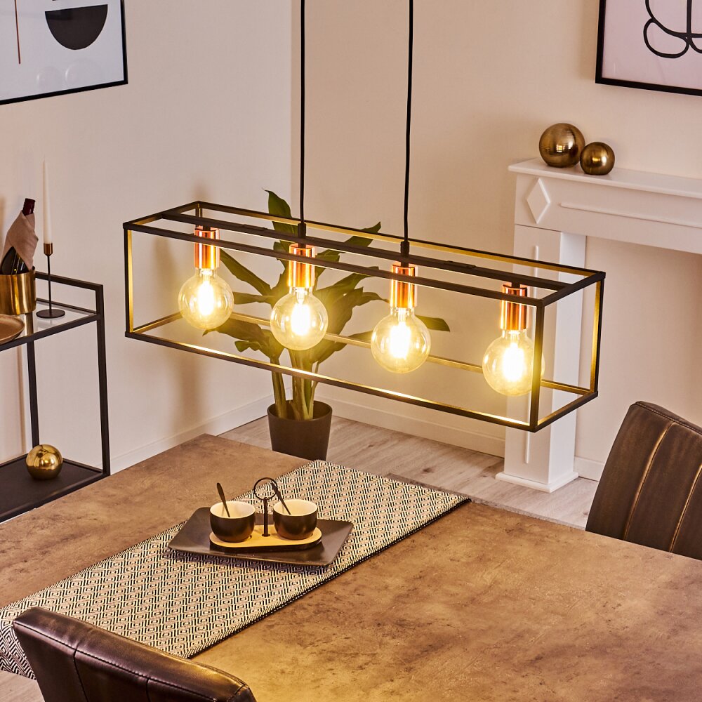 Flambeau Lámpara Colgante Negro, 4 luces main product photo