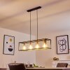 Flambeau Lámpara Colgante Negro, 4 luces