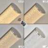 Flaut Lámpara de mesa LED Níquel-mate, 1 luz, Mando a distancia, Cambia de color