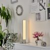 Flaut Lámpara de mesa LED Níquel-mate, 1 luz, Mando a distancia, Cambia de color