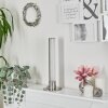 Flaut Lámpara de mesa LED Níquel-mate, 1 luz, Mando a distancia, Cambia de color