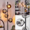 Koyoto Lámpara de pie 31 cm Cromo, Ahumado, 4 luces