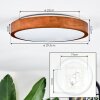 Sofo Plafones, Panel LED Blanca, 1 luz